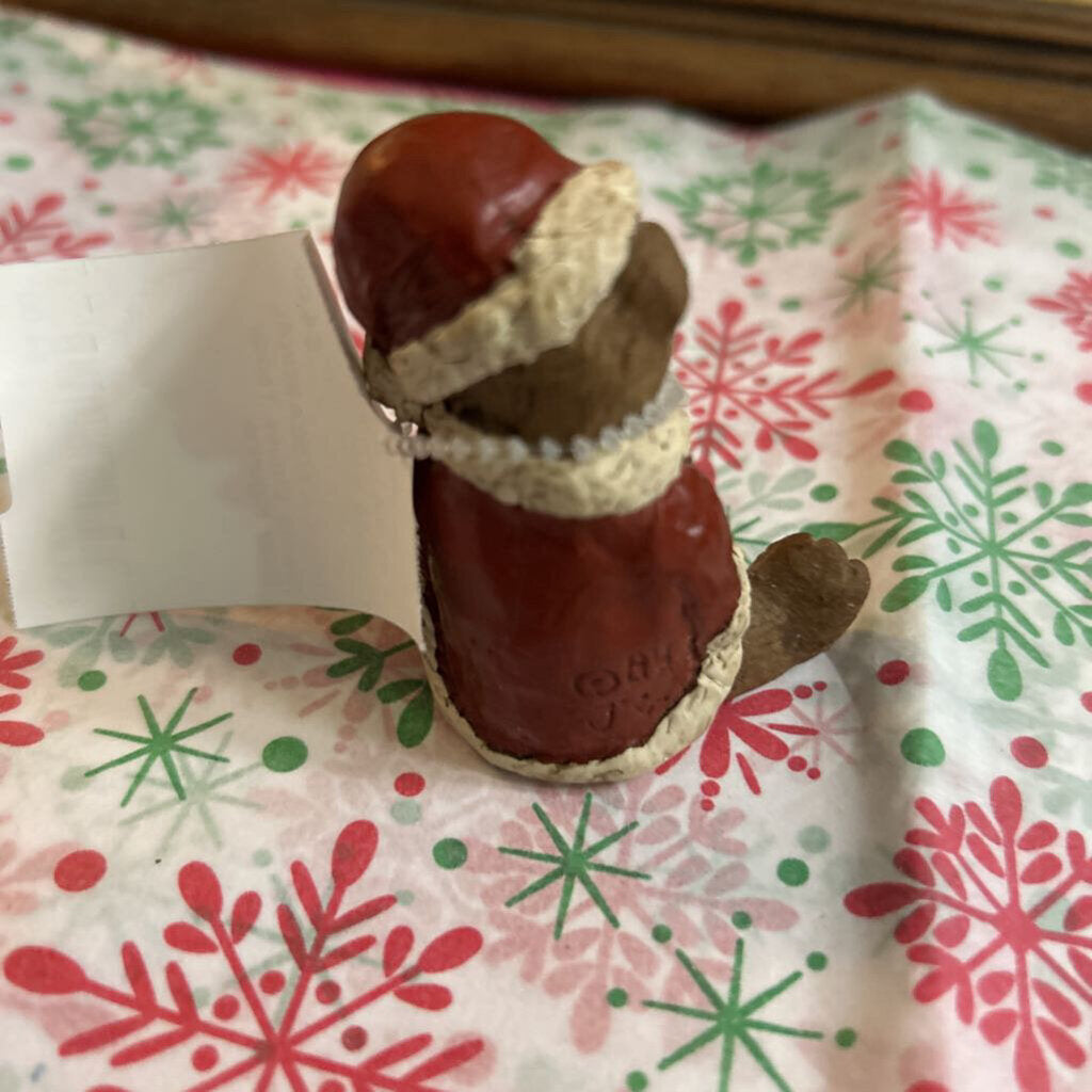 Santa Clause Teddy Bear Figurine.