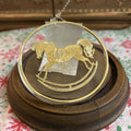 1980 Hallmark Ambassador "Rocking Horse" Christmas Ornament.