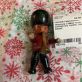 Miniature c.1980s hand-painted toy soldier, horn player.