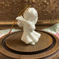 Vintage c.1970s Schmid bone China angel ornament, made in japan.