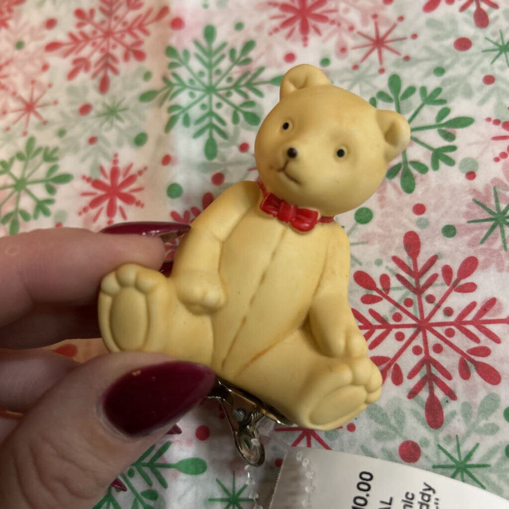 Department 56 ceramic clip-on ornament "Teddy Bear Tree Light Cover"