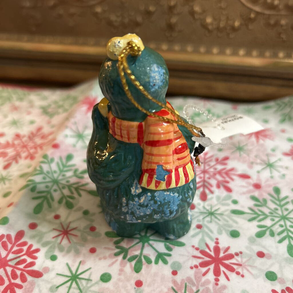 1980s Sesame Street Ceramic ornaments by Newcor (COOKIE MONSTER))