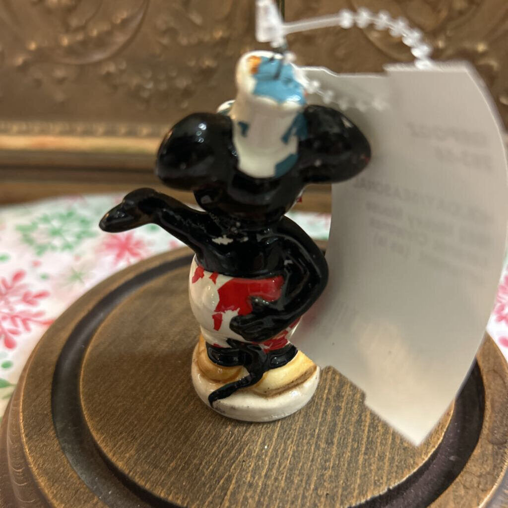 1982 Mickey Mouse ceramic Christmas ornament (as is)