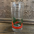 Libby Glass Company, Holly & Berries highball glass, c.1980s.