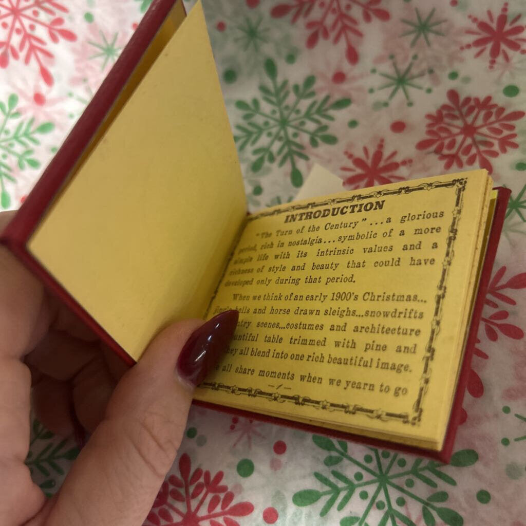Kurt S. Adler "Turn of the Century 1900-1910" Miniature Book Christmas ornament.