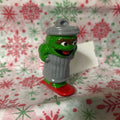 Oscar the Grouch Sesame Street Ceramic Christmas Ornament. c.1980s