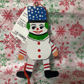 Vintage Wooden Jumping Jack, Pull-String. Snowman.