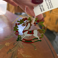 Rocking Horse Wreath Christmas Ornament.
