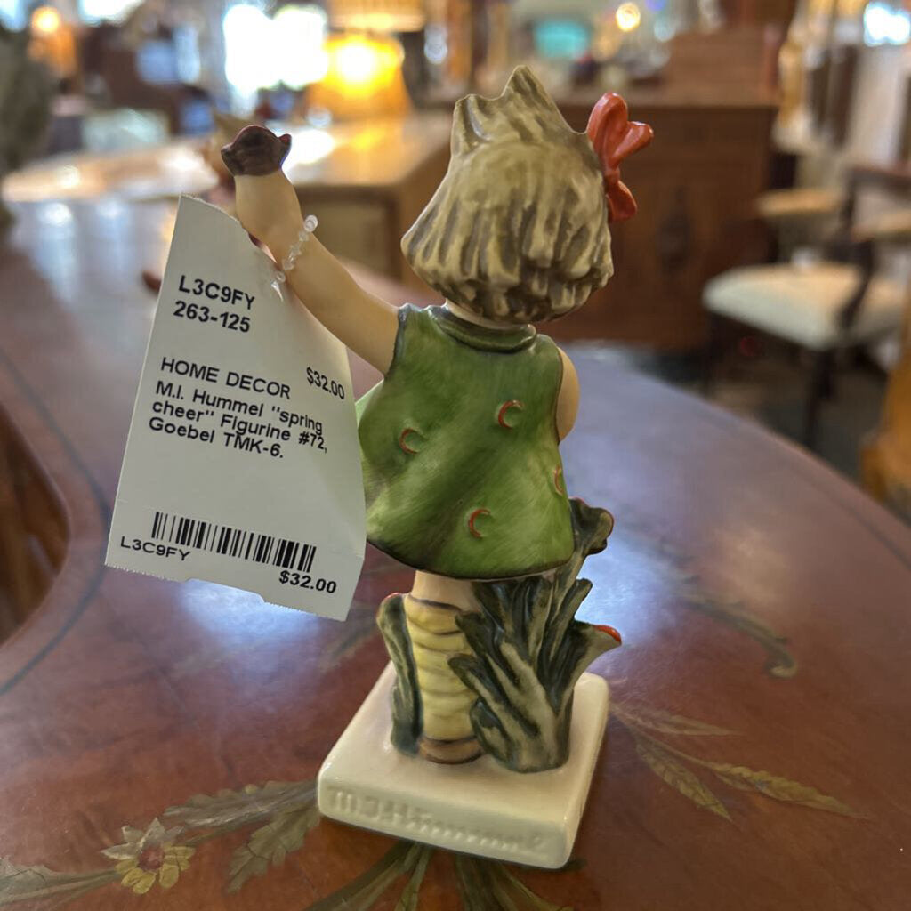 M.I. Hummel "spring cheer" Figurine #72, Goebel TMK-6.