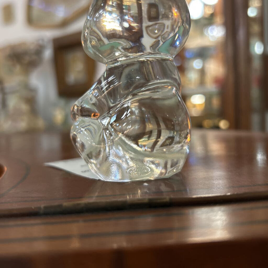 Fenton Art Glass- Teddy Bear Figurine Paperweight.