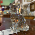 Fenton Art Glass- Sitting Kitten Figurine Paperweight.
