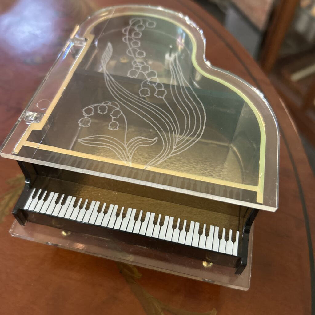 Vintage Schmid Musical Collectibles Grand Piano Music Box. c.1970s.
