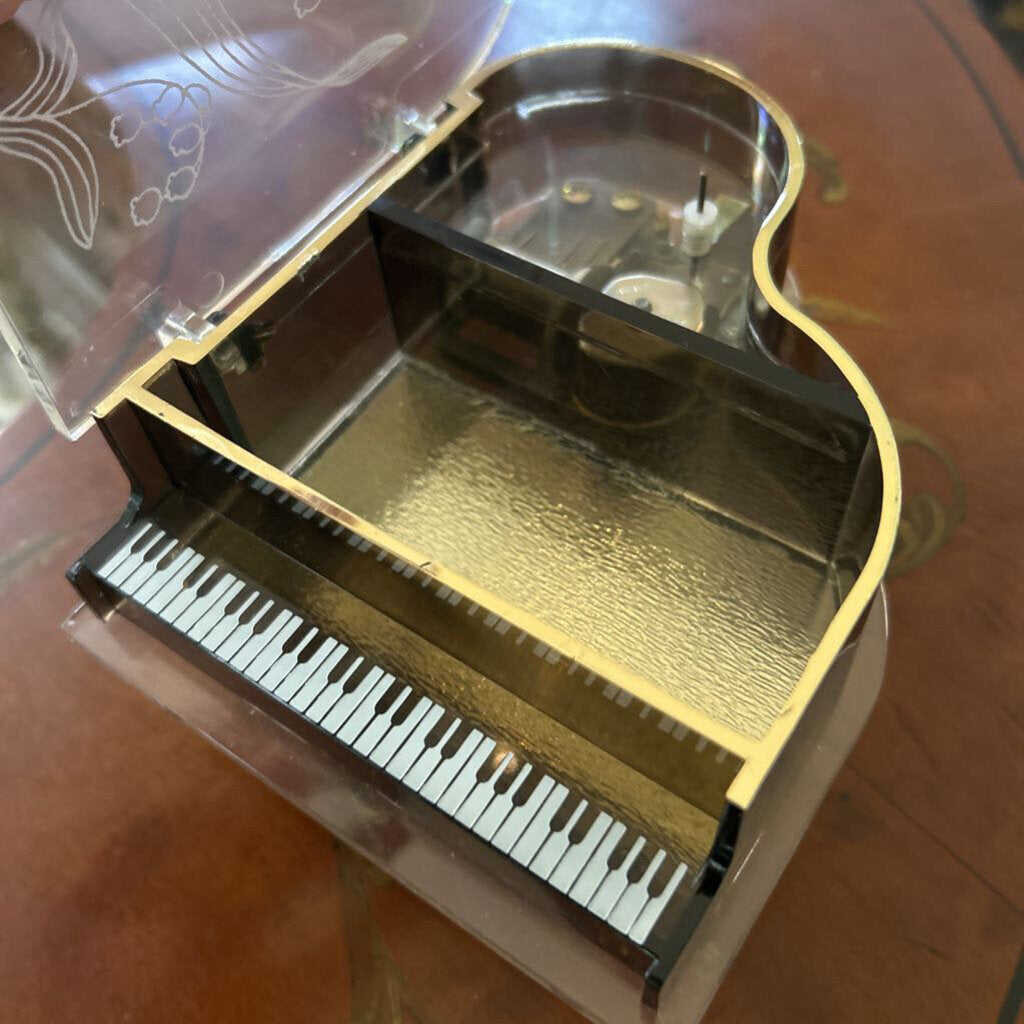 Vintage Schmid Musical Collectibles Grand Piano Music Box. c.1970s.