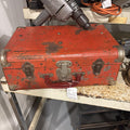 Hard side metal clad mid century tool case; circa 1940-50; (AS IS)
