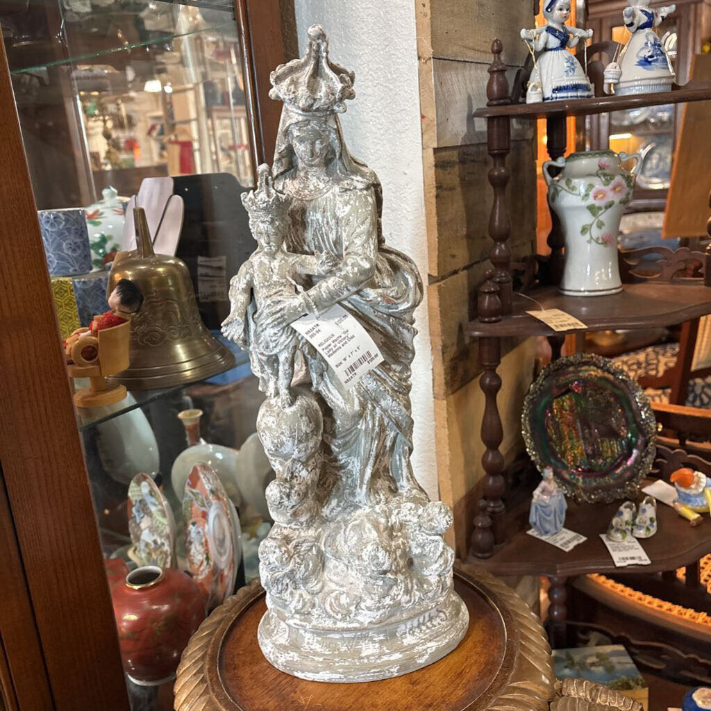 Papier Mache "Our Lady of Victory" Madonna and Child
