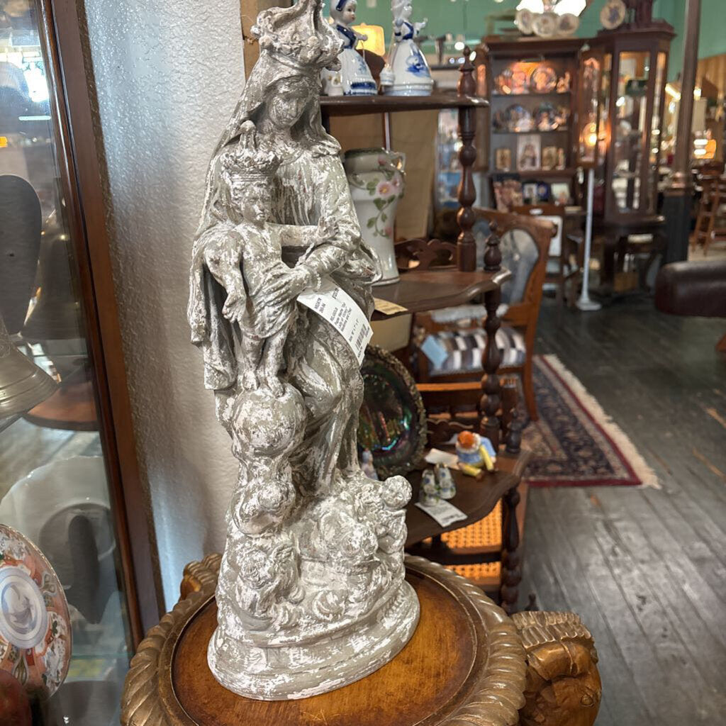 Papier Mache "Our Lady of Victory" Madonna and Child