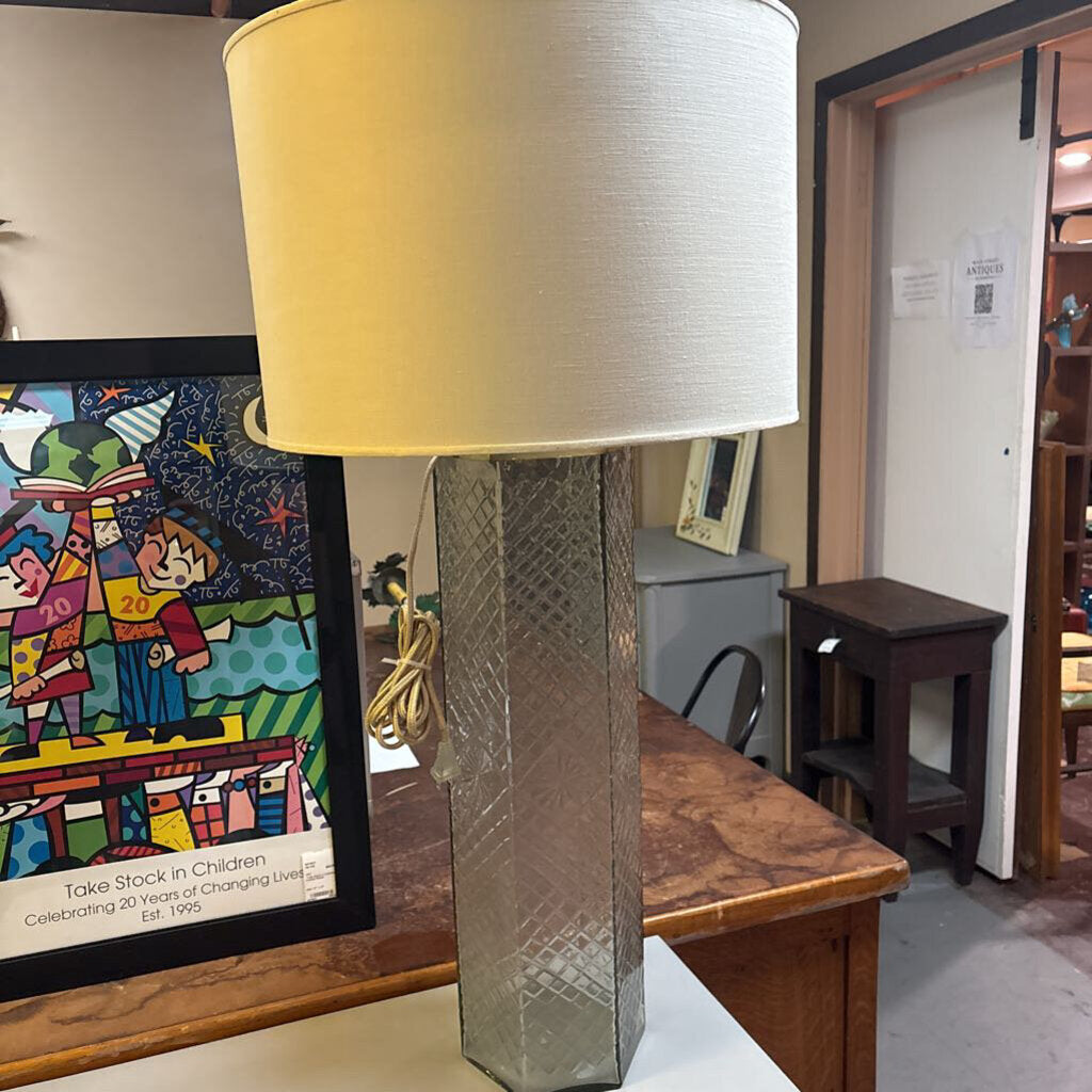 Cut Glass Lamp