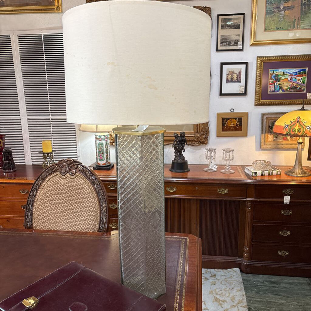 Cut Glass Lamp