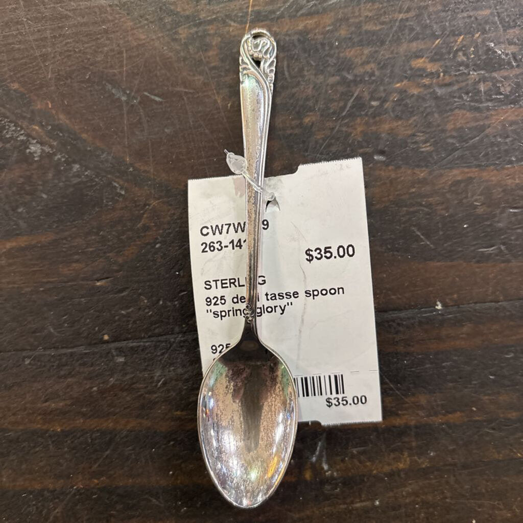 925 demi tasse spoon "spring glory"