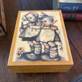 M.I. Hummel "Original Hummel Musical-Box, Made by Deichert, West Germany. "Girl Friends"