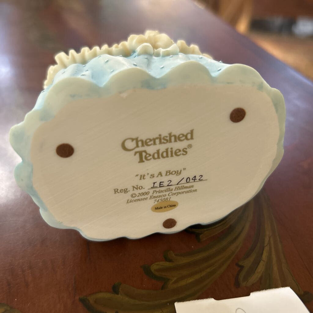 Cherished Teddies "It's A Boy" By Priscilla Hillman, Produced by Enesco.