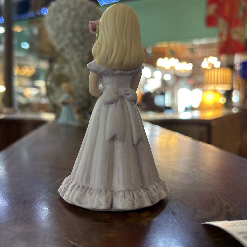 Enesco "Growning Up Girls" Bisque porcelain birthday figurine. Age 8.
