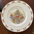 Royal Doulton Bunnykins Christmas Plate "A Merry Christmas From Bunnykins"