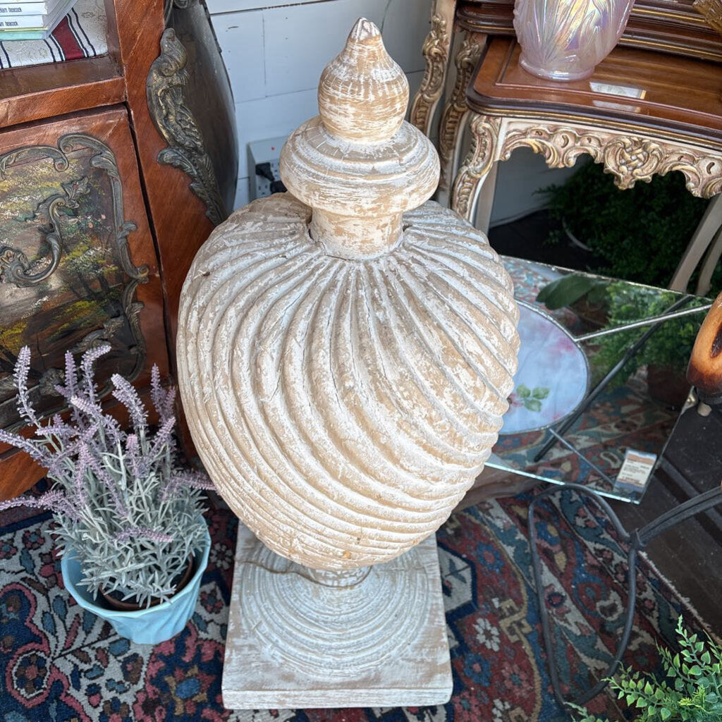 Carved wood Architectural Finial