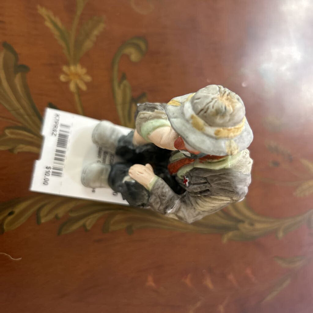 Flambro Emmett Kelly Jr Porcelain Clown "The Thinker"