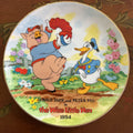 Disney 50th Birthday Plate, Celebrating Donal Duck's Debut in 1934- The Wise Little Hen 1934.