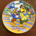 Disney 50th Birthday Plate, Celebrating Donal Duck's Debut in 1934- Saludos Amigos 1943