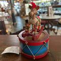 Vintage 1979 Enesco Toyland Wooden Rocking Horse Music Box.