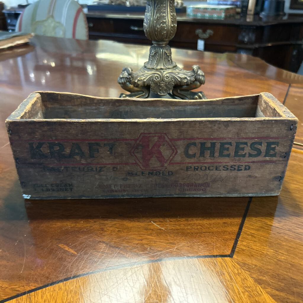 Wooden Kraft Cheese Box c.1930