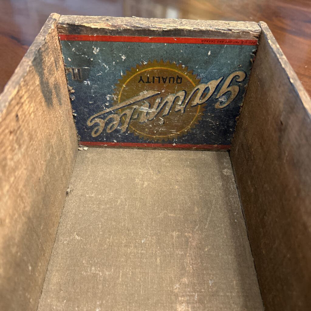 Handmade Wooden Crate Box, Number 2. c.1920s