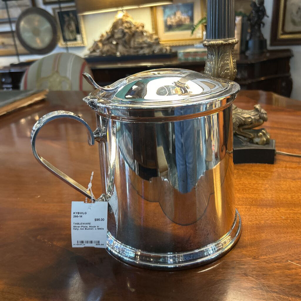 Silver-Plate, Made in Italy, Ice Bucket. c.1960s