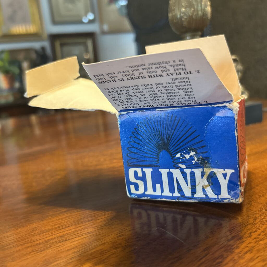 1970s-1980s James Industries Origianl Metal Slinky, Original Box.