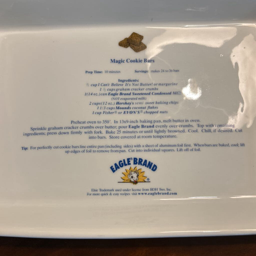 Woodmere China Eagle Brand, Magic Cookie Bar Baking Dish 9x13