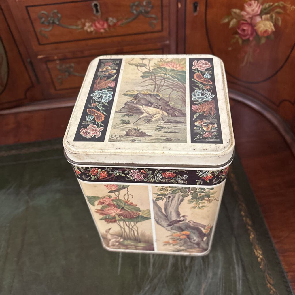 Vintage Meister Asian Botanical Advertising Tin