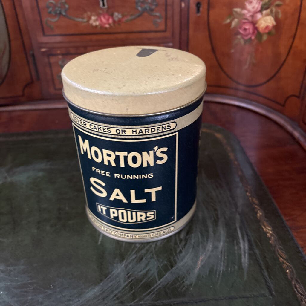 1985 Mortens Salt advertising Tin