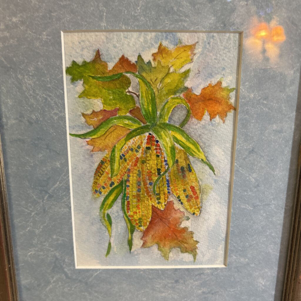 Watercolor Autumn Leave/Corn.