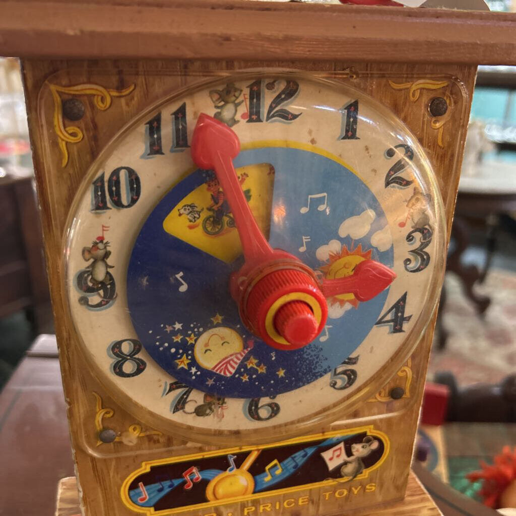 Fisher-Price Tick-Tock Teaching Clock (Model #997) c.1964 *as is*