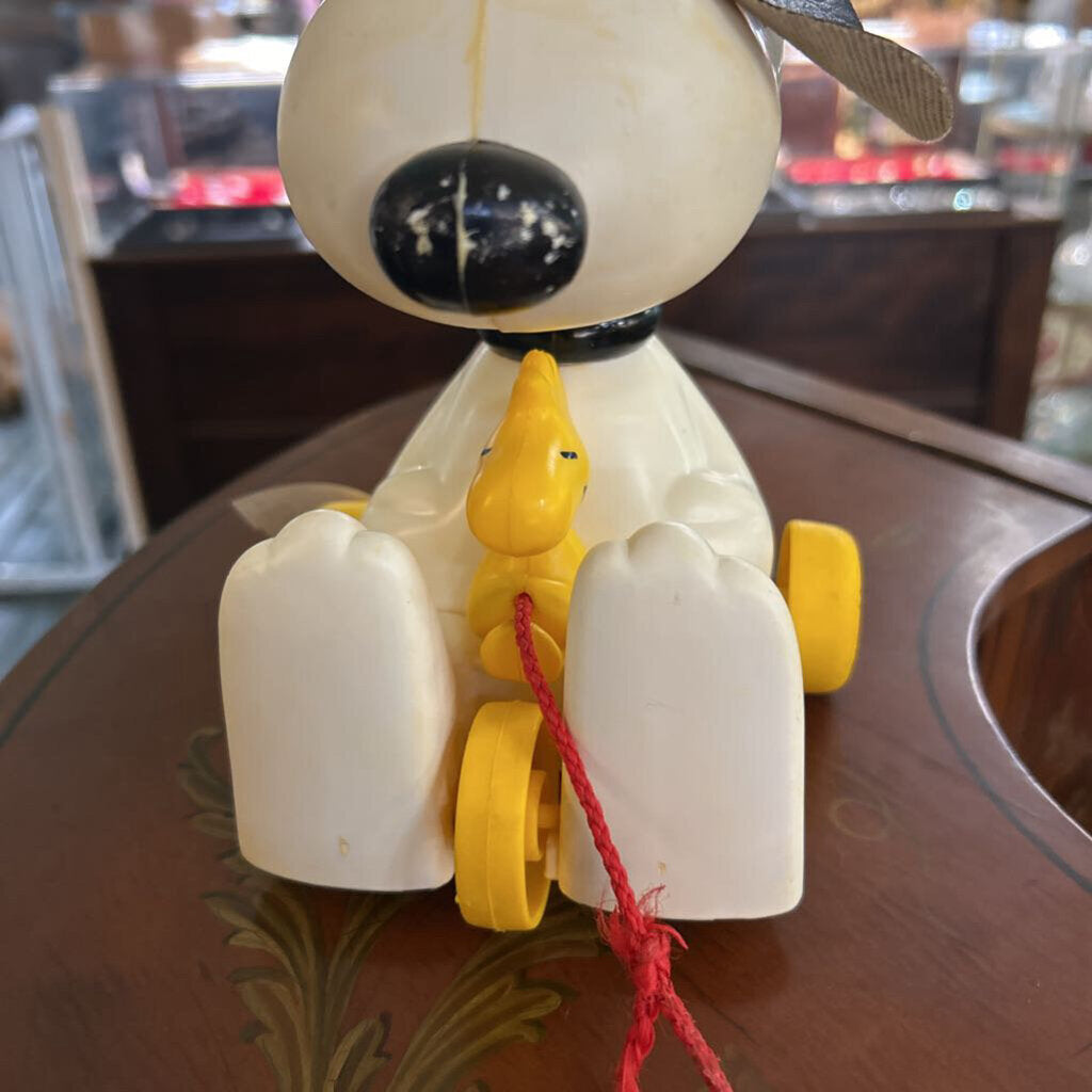 1972 Hasbro Snoopy & Woodstock "Copter" Pull Toy *as is*
