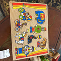 Simplex Toys Wooden Circus Peg Puzzle c.1970s