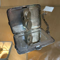 Antique Edwardian Sterling Silver Dance Purse Compact Wristlet, Webster Co Coin Case. c. 1900-1915. Engraved Name Inside.