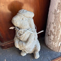 Garden Statue, Concrete Stone Rabbit/Hare with Bowtie Sculpture. *as is*