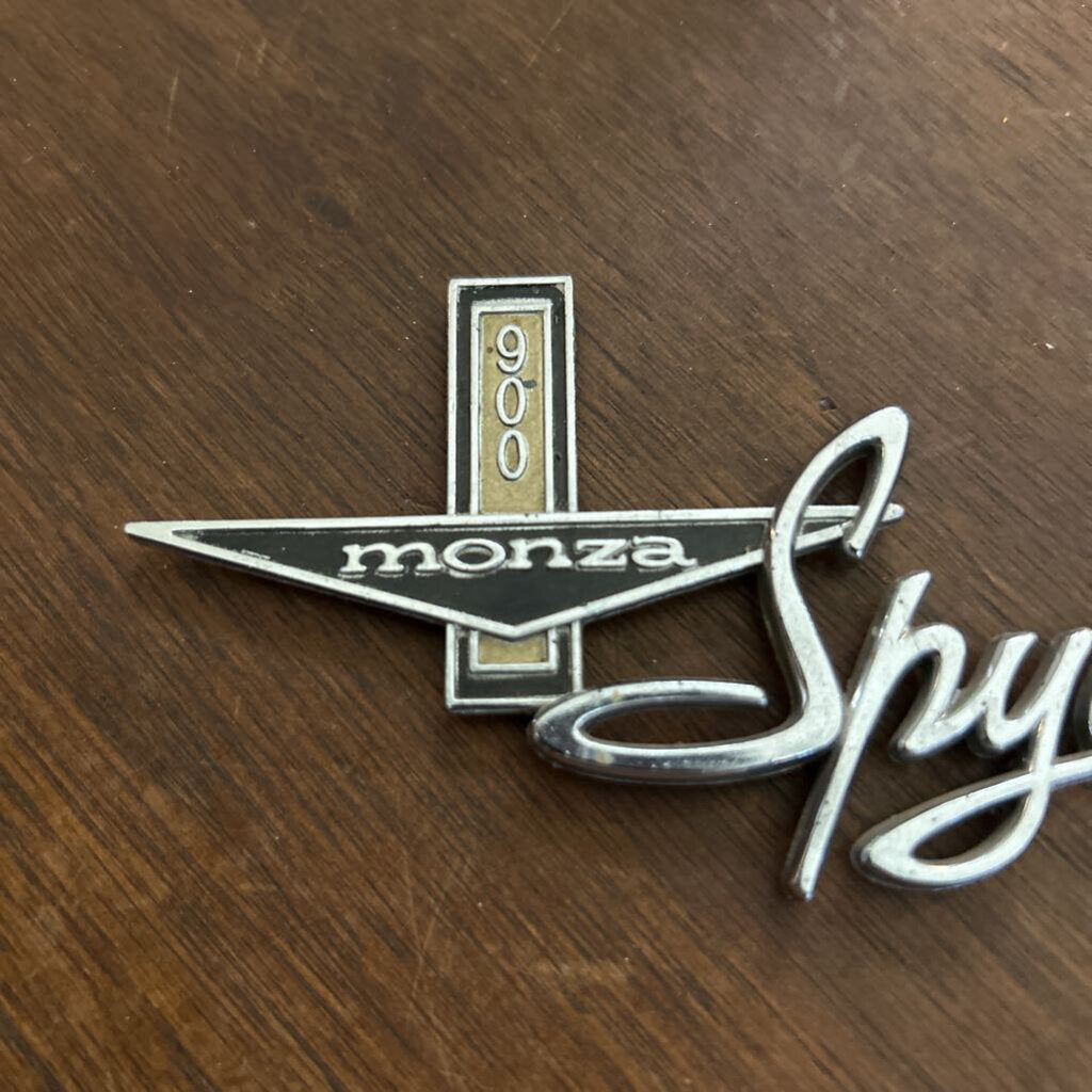 1962-1963 Chevrolet Corvair Monza Spyder Glove Box Door Emblem