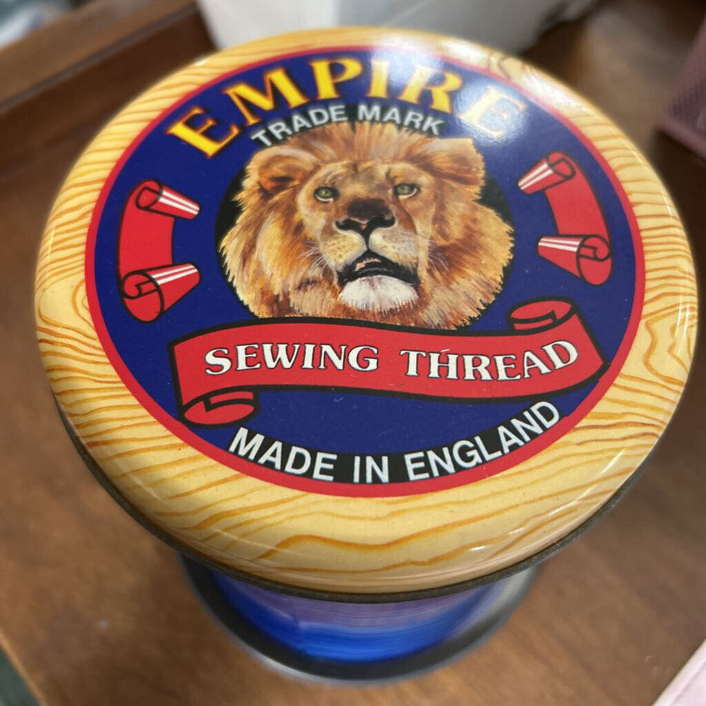 Vintage Silver Crane EMPIRE Sewing Thread Spool Tin Bundle, Advertising Tin, England c.1970s