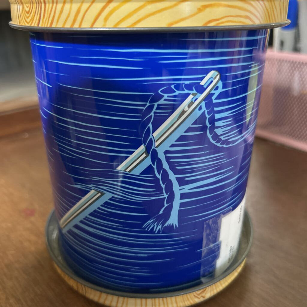 Vintage Silver Crane EMPIRE Sewing Thread Spool Tin Bundle, Advertising Tin, England c.1970s