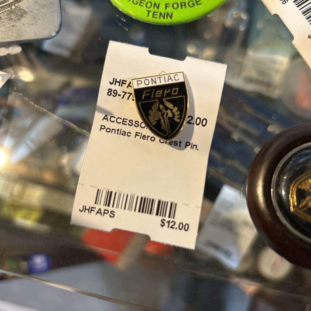 Pontiac Fiero Crest Pin.