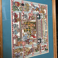Wooden Framed "Antique Bear Collectibles" Counted Cross Stitch (Kit #3756)